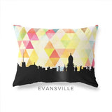 Evansville Indiana geometric skyline - Geometric Skyline