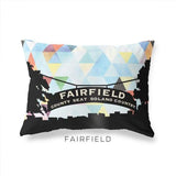 Fairfield California geometric skyline - Pillow | Lumbar / LightSkyBlue - Geometric Skyline