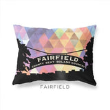 Fairfield California geometric skyline - Pillow | Lumbar / RebeccaPurple - Geometric Skyline