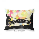 Fairfield California geometric skyline - Pillow | Lumbar / Yellow - Geometric Skyline