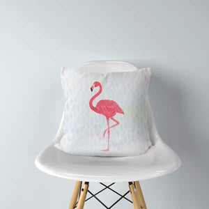 Flamingo Petals | double-sided tropical pillow - Pillows