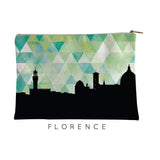 Florence Italy geometric skyline - Pouch | Small / Green - Geometric Skyline