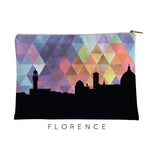 Florence Italy geometric skyline - Pouch | Small / RebeccaPurple - Geometric Skyline
