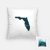 Florida ’home’ state silhouette - Pillow | Square / DarkSlateGray - Home Silhouette