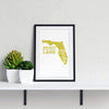 Florida State Song - 5x7 Unframed Print / Khaki - State Song