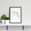 Florida State Song - 5x7 Unframed Print / MistyRose - State Song