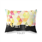 Foley Alabama geometric skyline - Pillow | Lumbar / Yellow - Geometric Skyline