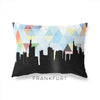 Frankfurt Germany geometric skyline - Pillow | Lumbar / LightSkyBlue - Geometric Skyline