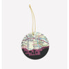 Gallup New Mexico city skyline with vintage Gallup map - Ornament - City Map Skyline
