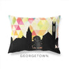Georgetown Texas geometric skyline - Pillow | Lumbar / Yellow - Geometric Skyline