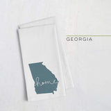 Georgia ’home’ state silhouette - Tea Towel / DarkSlateGray - Home Silhouette