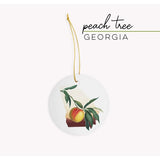 Georgia Peach | State Tree Series - Ornament - State Tree