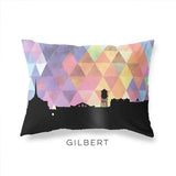 Gilbert Arizona geometric skyline - Pillow | Lumbar / RebeccaPurple - Geometric Skyline