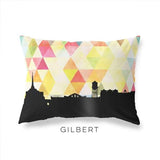 Gilbert Arizona geometric skyline - Pillow | Lumbar / Yellow - Geometric Skyline