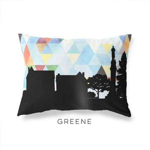 Greene New York geometric skyline - Pillow | Lumbar / LightSkyBlue - Geometric Skyline