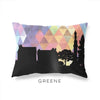 Greene New York geometric skyline - Pillow | Lumbar / RebeccaPurple - Geometric Skyline