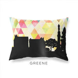 Greene New York geometric skyline - Pillow | Lumbar / Yellow - Geometric Skyline