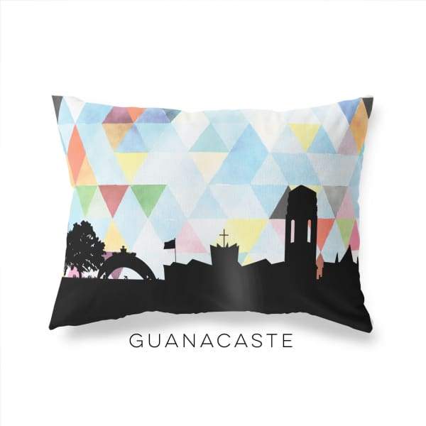 Guanacaste Costa Rica geometric skyline - Pillow | Lumbar / LightSkyBlue - Geometric Skyline