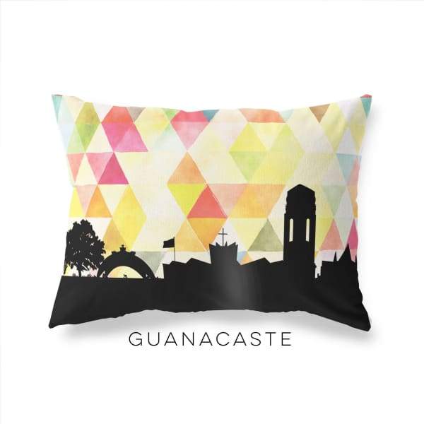 Guanacaste Costa Rica geometric skyline - Pillow | Lumbar / Yellow - Geometric Skyline