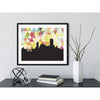 Guayaquil Ecuador geometric skyline - 5x7 Unframed Print / Yellow - Geometric Skyline