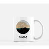 Halifax Nova Scotia city skyline with vintage Halifax map - City Map Skyline