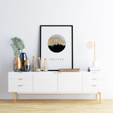 Halifax Nova Scotia city skyline with vintage Halifax map - City Map Skyline