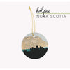 Halifax Nova Scotia city skyline with vintage Halifax map - City Map Skyline