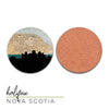 Halifax Nova Scotia city skyline with vintage Halifax map - City Map Skyline