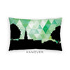 Hanover New Hampshire geometric skyline - 5x7 Unframed Print / Green - Geometric Skyline