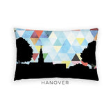 Hanover New Hampshire geometric skyline - Pillow | Lumbar / LightSkyBlue - Geometric Skyline