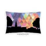 Hanover New Hampshire geometric skyline - Pillow | Lumbar / RebeccaPurple - Geometric Skyline