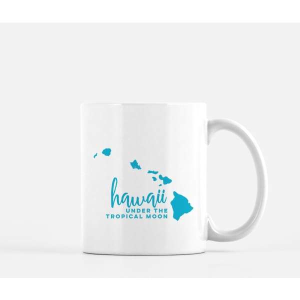 Hawaii State Song | Under the Tropical Moon - 5x7 Unframed Print / DeepSkyBlue - State Song