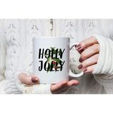 Holly Jolly | botanical Christmas design - Mug | 11 oz - Botanical Christmas