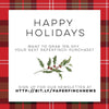 Holly Jolly Christmas card | A2 size greeting card