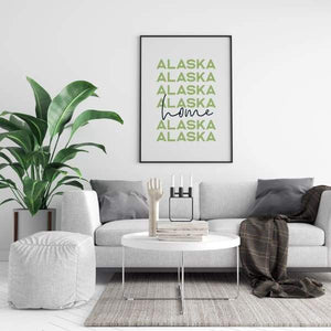 Home is Alaska | home state design - Home State List