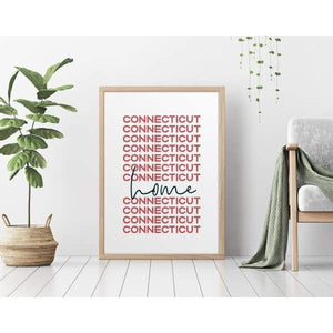 Home is Connecticut | home state design - Home State List