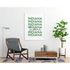 Home is Indiana | home state design - 5x7 Unframed Print / DarkSeaGreen - Home State List