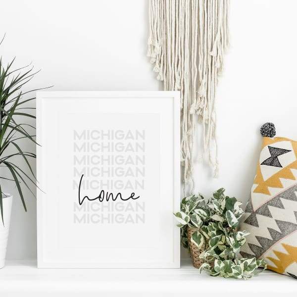Home is Michigan | home state design - Home State List