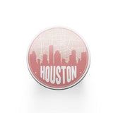 Houston Texas road map and skyline - Road Map and Skyline