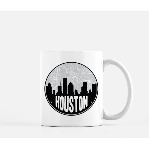 Houston Texas skyline and city map design | in multiple colors - City Road Maps