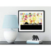 Huntington Beach California geometric skyline - 5x7 Unframed Print / Yellow - Geometric Skyline