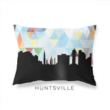 Huntsville Alabama geometric skyline - Pillow | Lumbar / LightSkyBlue - Geometric Skyline