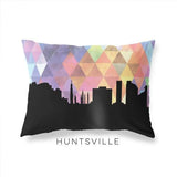 Huntsville Alabama geometric skyline - Pillow | Lumbar / RebeccaPurple - Geometric Skyline