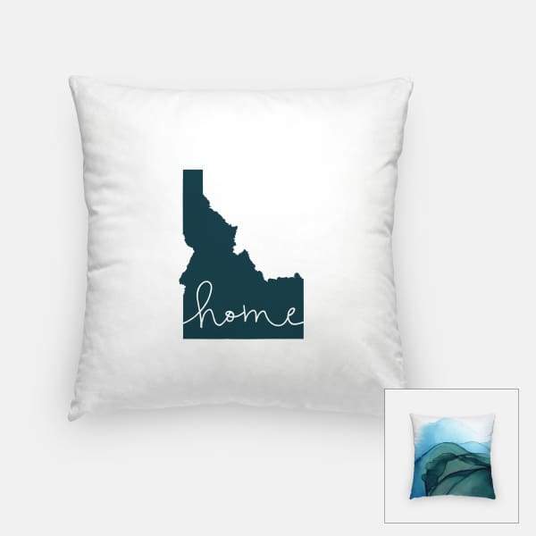 Idaho ’home’ state silhouette - Pillow | Square / DarkSlateGray - Home Silhouette