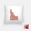 Idaho ’home’ state silhouette - Pillow | Square / RosyBrown - Home Silhouette