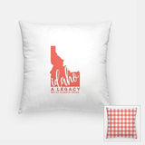 Idaho State Song - Pillow | Square / Salmon - State Song