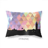Ifrane Morocco geometric skyline - Pillow | Lumbar / RebeccaPurple - Geometric Skyline