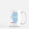 Illinois State Song - Mug | 11 oz / Red and PaleTurquoise - State Song