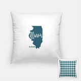 Illinois State Song - Pillow | Square / Teal - State Song