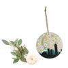 Indianapolis Indiana city skyline with vintage Indianapolis map - Ornament - City Map Skyline